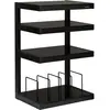 Meubles hi-fi NorStone Esse hi-fi Vinyl noir satiné verres noirs