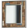 WANDA COLLECTION Miroir de salle de bain Factory teck métal 70x70