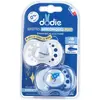 Dodie Sucette Anatomique Nuit +18m Planète Blanche Fusée Bleu Lot de 2