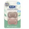 Dodie 2 sucettes anatomiques éco-conçues roses 18 mois et +
