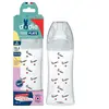 Dodie Cabanas Biberon + anti-colique tétine plate +6M 330ml Bisou
