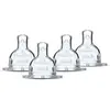 Lot de 4 tétines plates DODIE Sensation - Débit 3