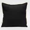 Apotheca - Housse de coussin en lin lavé noire - 45x45 cm 45x45 cm