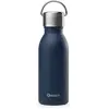 Qwetch Matt - Bouteille isotherme Bleu marine 1 L