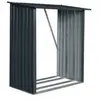 PROVENCE OUTILLAGE Abri range bûches métal 1,63 x 0,89 H 1,54 m