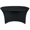 Housse de table ronde noire Werka Pro