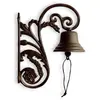 Décoration d'autrefois Cloche fonte marron 20.5x10x26cm