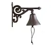 Décoration d'Autrefois Cloche Arabesque Fonte Marron