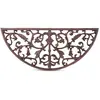 Décoration d'autrefois Tapis paillasson fer forge demi lune
