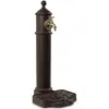 DECORATION D'AUTREFOIS Fontaine de Jardin Aluminium-Métal Marron 29x33.5x72cm - Décoration