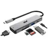 Lecteur de carte et Hub USB-C 4 en 1 ID Dock Travel Gris sidéral