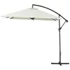 Parasol jardin déporté Alu "Ilios 3" - Carré - 3 x3 m - Ecru
