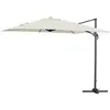 Habitat et Jardin Parasol déporté Alu Sun 3 - Carré 3x3m - Toile Ecru