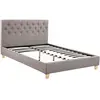 Habitat Et Jardin - Lit double 'Emmy' - 140 x 190 cm - Taupe