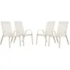 Fauteuil jardin Textilène "Cordoba" - Phoenix - Écru - Lot de 4