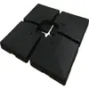 Habitat et Jardin 4 Dalles à lester pour gros parasol déporté - 4 x 3 - 104 KG - Noir