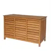 Coffre de jardin en bois "Macao" - 130 x 64 x 60 cm - Marron