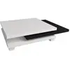 Habitat et Jardin Table basse "Elena" - 80 x 80 x 32 cm - Blanc / Noir