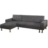 Habitat et Jardin Canapé d'angle convertible et réversible "Theo"- 4 places - Gris