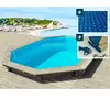 Piscine bois " Brazilia " 5.86 x 3.86 x 1.20 m - Bâche à bulles 180 ...