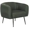 Habitat et Jardin Fauteuil en tissu "Diana" - 1 place - Gris foncé