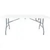 Table de jardin pliante "Foldy" - 180 x 74 x 74 cm - Blanc