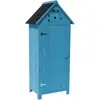 Armoire de jardin "Cabanon" - 77 x 54.5 x 179 cm - Bleu ciel