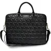 GUESS Sac pour Notebook 15 pouces Matelassé avec Bandoulière et Logo Noir