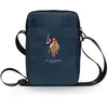 CG Mobile U.S.Polo Assn. Sac à bandoulière réglable pour tablette - Convient pour l'extérieur, le travail, le bureau, l'école - Léger et fin - Sous licence officielle (8", bleu marine)