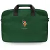 CG Mobile U.S.Polo Assn. Sacoche pour Ordinateur 15" Compatible avec Sacoche pour Ordinateur Portable, légère et Fine, sous Licence Officielle (Vert)