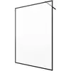 AURLANE Paroi de douche en verre DARK EDGE - Noir - 140 x 200 cm