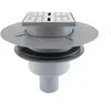AURLANE Bonde de douche centrale verticale gris Galedo Showerplate