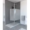 AURLANE Volet pivotant bande dépolie pour paroi de douche italienne - 40x200cm