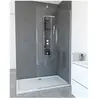 AURLANE Paroi de douche à l'italienne 90x200cm verre transparent