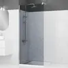Aurlane Paroi de Douche à l'italienne en verre AURLANE Parma 2 Fumé 90cm