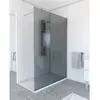 AURLANE Paroi de douche à l'italienne 140x200 cm verre fumé 8 mm - freedom 2 smoked