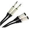Plugger Câble Bretelle XLR Mâle 3b - Jack Mâle Mono 0.60m Elite Câble