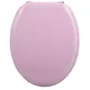 MSV Abattant WC MDF CLEO Rose Poudré - Charnières Inox