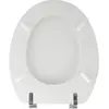 Abattant Wc MDF Blanc - MSV - Universel - Accessoires de salle de bain