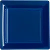 Assiettes Carrées Réutilisables Incassables 18 cm Bleu Marine   Vaisse...