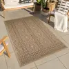 Nazar Tapis intérieur et extérieur aspect jute motif géométrique 120x170