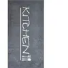 Nazar Tapis de cuisine anthracite motif kitchen 80x150
