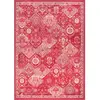 Nazar Tapis salon vintage en laine artificielle rose framboise 120X170