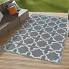 NAZAR TAPIS EXTERIEUR SCOOBI 336 GRIS 150X220CM RECTO/VERSO