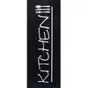 Home Maison Tapis de cuisine noir motif kitchen 80x150