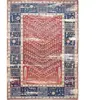 Nazar Tapis salon vintage rouge et bleu 200x290cm