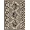 Tapis intérieur/extérieur TULUM aspect jute à motif ethnique noir - 60x90 cm 60 x 90 cm