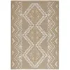 Tapis intérieur/extérieur TULUM aspect jute à motif ethnique jaune - 60x90 cm 60 x 90 cm