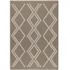 NAZAR Tapis intérieur/extérieur TULUM aspect jute à motif scandinave marron - 60x90 cm 60 x 90 cm