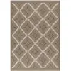 Nazar Rugs - Tapis aspect jute TULUM 9041 marron 60x90 cm